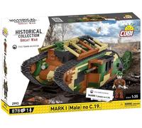 Set di costruzione COBI carro armato Mark I (Male) - 878 pezzi