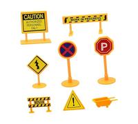 Set di costruzione educativo, 8 pezzi, cartello stradale città, casa delle bambole di sicurezza per bambini, esposizione, progetti di modellismo, segnali stradali