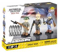 Set di costruzione Grande Guerra 3 figure 35 pezzi