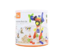 VIGA- IGA Toys-Konstruktionsset aus Holz-68 Teile Costruzioni in Legno-68 Pezzi, Colore Multicolore, 50382