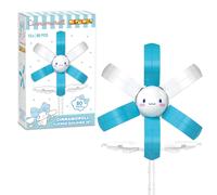 Set Di Costruzione In Mattoncini Cinnamoroll Con Fiori Da 80 Pezzi