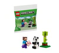 Set di costruzione Lego Minecraft Serie 30672 Steve e Panda Neonato, giocattolo da regalo AVVERTENZA:①Questo prodotto deve essere utilizzato con la supervisione di un adulto②Contiene pezzi piccoli e n