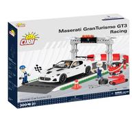 set di costruzione maserati gran turismo gt3 racing - griglia di partenza e paddock di cobi (1:35)