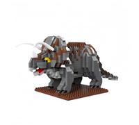 Set di costruzione Micro Mini Triceratopi Modello Può anche servire come decorazione per alleviare lo stress negli adulti, oltre ad essere legato ai Dinosauri.