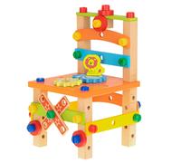 Set di costruzione per bambini in legno con sedia 49 pz