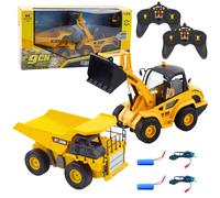 Set di costruzione RC caricatore e dumper 1:24 2in1