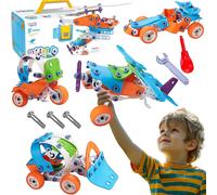 Set di costruzione veicoli 5 in 1 STEM di Woopie