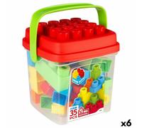 Set di Costruzioni Color Block Basic Secchio 35 Pezzi [6 Unità]