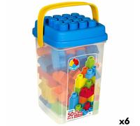 Set di Costruzioni Color Block Basic Secchio 50 Pezzi [6 Unità]