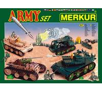 Set di costruzioni Merkur Army 674 pezzi, scatola a due livelli 36 × 27 × 5,5 cm