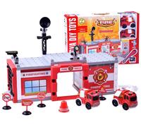 Set di costruzioni stazione dei pompieri, 59 pezzi