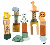 Set di Costruzioni Woomax animali 28 Pezzi [6 Unità]