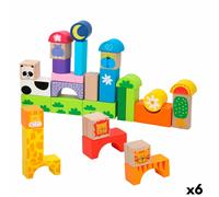 Set di Costruzioni Woomax animali 32 Pezzi [6 Unità]