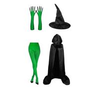 Set di costume da - Cappello da con guanti verdi a artiglio, set di travestimenti per compleanno, carnevale, film, cosplay, struttura in tessuto, crea un'atmosfera perfetta per