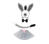 Set di costumi da asino, accessori per animali di Halloween per feste,