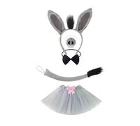 Set di costumi da asino, simpatici oggetti di scena per travestimenti,