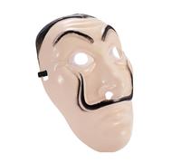Set di costumi da casa del denaro, set 3 in 1, con maschera Dali, tuta rossa unisex, fucile gonfiabile, per Halloween, carnevale, per uomo e donna (1 maschera)