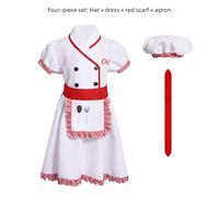 Set di costumi da cuoco per bambini, finto vestito da cuoco per spettacoli