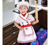 Set di costumi da cuoco per bambini, finto vestito da cuoco per spettacoli