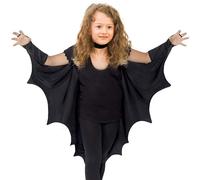 Set Di Costumi D'ala Di - Di Ruoli Di Vampiro | Accessorio Per Cosplay Black Cape | Halloween Bat Wings | Vestire Un Accessorio | Black Bat Cape Per Le Feste Cosplay,