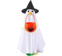 Set di costumi di Halloween per portico all'aperto con feltro e materiali in poliestere, progettato per la decorazione del prato e del portico, aggiunge un'atmosfera stagionale alle celebrazioni delle