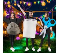 Set Di Costumi "Sasso Carta Forbici" Per Halloween, Accessori Per