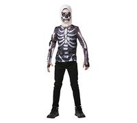 Set di costumi ufficiale di Rubie's Fortnite Skull Trooper per bambini, skin da gioco, M (152 cm)