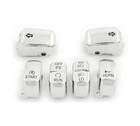 Set di cover punsanti interruttori cromati 96-17 modelli harley davidson