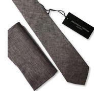 Set Di Cravatta E Fazzoletto Da Taschino Grigio Per Uomo Frederick Thomas