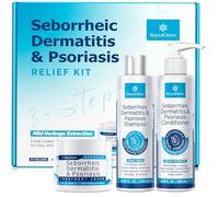 Set di crema per dermatite seborroica e psoriasi, shampoo e balsamo, sistema di terapia del cuoio capelluto per follicolite, psoriasi, forfora, cuoio capelluto secco, trattamento per alleviare prurito