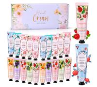 Set di crema per le mani, regalo per donne, 20 pezzi, crema per le mani, mini crema per i piedi, set regalo per donne, uomini, mani secche screpolate, piedi secchi, crema nutriente per compleanno