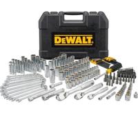 Set di cricchetti DeWalt da 205 pezzi da 1/4", 3/8" e 1/2" DWMT81534-1