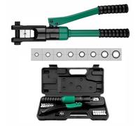 Set di crimpatrici idrauliche, ganasce trattate termicamente, pressione 6/12/13T, corsa 12-20 mm, per applicazioni elettriche e edili