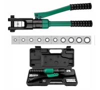 Set di crimpatrici idrauliche, ganasce trattate termicamente, pressione 6/12/13T, corsa 12-20 mm, per applicazioni elettriche e edili