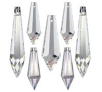 Set di cristalli, 7 pezzi 'Spitzen', dimensioni: 38-63 mm, cristallo con il 30% di monossido di piombo ~ Feng Shui Suncatcher, cristallo arcobaleno.