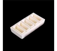 Set di crogioli in allumina ad alta temperatura, 50-100 mm, stampi da laboratorio per analisi della combustione, 10 pezzi (90 x 65 x 30 mm), resistenti al calore, ideali per esperimenti scientifici