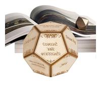 Set di cubi - Cubo e deciso, divertente per iniziare le conversazioni | 12 pagine per giochi, viaggi e feste, per studenti, amici e