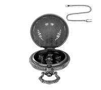 Set di cubi di metallo | Set di cubi di piccole dimensioni | 7x cubi nell'alloggiamento 'orologio tascabile | Giochi da tavolo da viaggio per uomini e donne, per giochi da tavolo da gioc