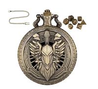 Set di cubi di metallo | Set di cubi di piccole dimensioni | 7x cubi nell'alloggiamento 'orologio tascabile | Giochi da tavolo da viaggio per uomini e donne, per giochi da tavolo da gioc