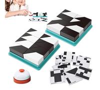 Set di cubi geometrici - Kit da gioco cognitivo da scrivania, custodia organizer portatile | Puzzle logico, strumento di formazione sul ragionamento spaziale, puzzle strategico di corrispondenza dei m