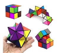 Set di cubi magici 2 in 1, multicolore, a forma di stella, a forma di cubo per alleviare lo stress e l'ansia, puzzle 3D Magic Star Cube per adulti e bambini