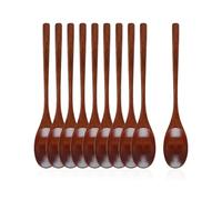Set Di Cucchiai Di Legno Da 10 Pezzi, Cucchiaio Da Cucina In Legno, Cucchiaio Per Ramen Giapponese, Utensili Da Cucina Riutilizzabili, Adatti Per Uso Domestico E Al Ristorante