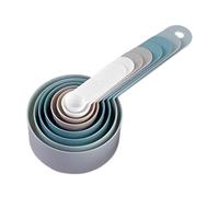 Set di cucchiai dosatori, 8 cucchiai da cucina impilabili, cucchiai dosatori da chef con manico lungo e scala, per cuocere, cucina, casa, chef, latte in polvere