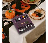 Set di cucchiai e forchette di Halloween, regalo portatile per il gelato del