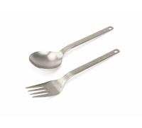 Snow Peak - Titanium Fork & Spoon Set grigio