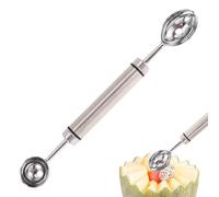 Set di cucchiai perfetti per | doppio coltello da frutta in acciaio inossidabile | cucchiaio per palline per pitaya kiwi pomodori,servizio pitaya kiwi pomodori burro pera
