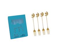 Set di cucchiaio/forchetta 4pcs per gli amanti del caffè 304 in acciaio inox Festival Utensili RostProfessionale Casa Tabella Accessori