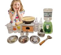 Set Di Cucina Reale Per Bambini,Utensili Da Cucina E Attrezzi Da Reali Set Di Giocattolo | Pentola Per Friggere, Utensili Per Cucinare Cibo Vero Con Mini Fornello,Per Bambini, Ragazzi E Ragazze