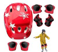 Set di cuffia e ginocchiere per bambini, set di cuffia e ginocchiere per bambini, polsiere per bambini, bambini, ciclismo, skateboard, ginocchiere, accessori per pattinaggio set di attrezzature
