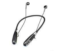 Set di cuffie con scheda audio wireless con telecomando, kit di trasmissione live BT 5.0 per giochi in streaming podcast, audio interno ed esterno, nero